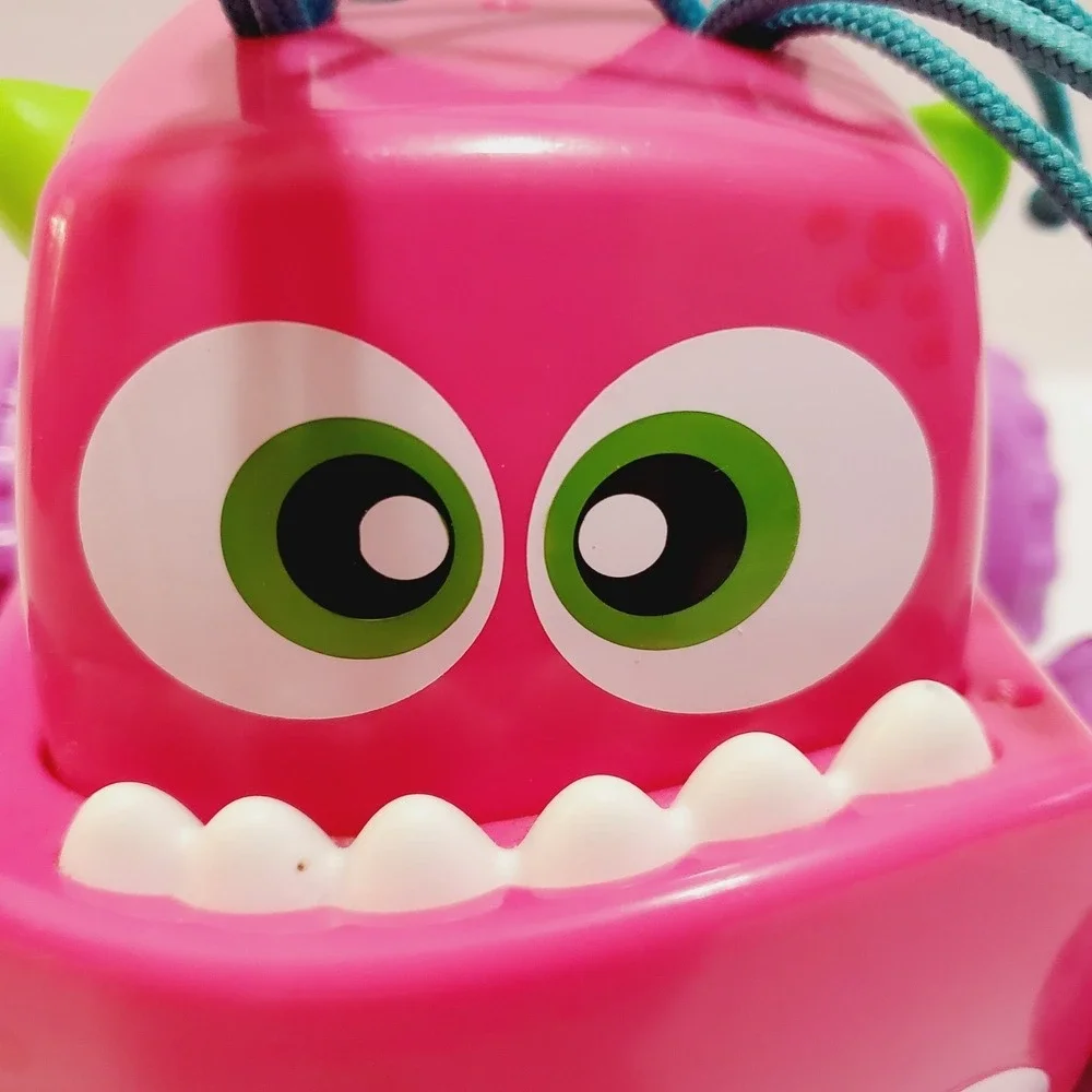 Fisher Price Press N Go Pink Monster Truck Toddler Push and Go Toy Car DRG13